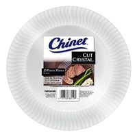 Chinet Cut Crystal Dinner Plates, 10 Inch, 100 Count