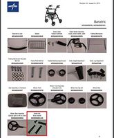 Brake Handle Screw Set for Medline MDS86800XW Rollator (pkg of 3)