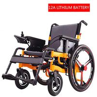 CHUDAN Comfort Electric self-propelled Wheelchair Light Foldable Power Free-Riding - Electric Wheelchair for The Elderly, Disabled and Hemiplegia Patients (4 Different Battery Models),C