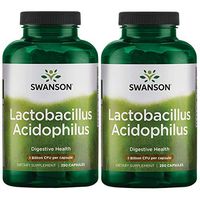 Swanson Lactobacillus Acidophilus 1 Billion Cfu 250 Caps 2 Pack