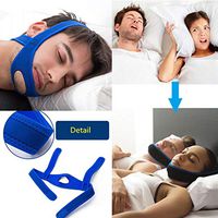 Anti Snoring Chin Strap Snoring Chin Strap, Most Effective Snoring Solution and Anti Snoring Devices, Stop Snoring Sleep Aid for Men & Women (Blue)