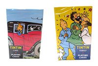 Tintin Pack of 2 decks of Playing Cards- Cars & Family