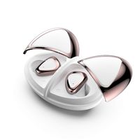 Rose Gold Wireless Earbuds Bluetooth 5.0, Noise Cancelling True Wireless Earbuds 20H Playtime, 3D Stereo Sound Wireless Bluetooth Headphones Volume Control, Built in Mic with Portable Charging Case