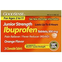 Good Sense Junior Strength Ibuprofen Pain Reliever/Fever Reducer Tablets, 100 mg 24 ea (Pack of 6)