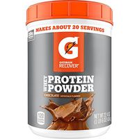 Gatorade Whey Protein Powder, Chocolate, 22.4 Ounce (20 servings per canister, 20 grams of protein per serving)