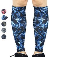 Beister 1 Pair Calf Compression Sleeves for Women & Men, Footless Shin Splint Leg Support Socks for Pain Relief, Recovery, Running, Travel, Cycling Nurse, X-Large