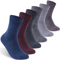 Facool Diabetic Socks for Men Women,Circulatory Socks,Medical Socks for Neuropathy, Edema, Diabetes 6 Pairs Multicolor Medium