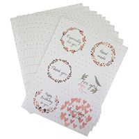 Floral Wreath Country Style Message Sticker for Gift Packaging/Scrapbook/Album Decoration