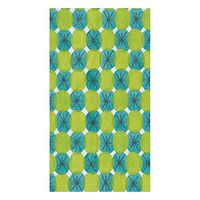 Caspari Le Moderne Paper Guest Towel Napkins in Green, Two Packs of 15