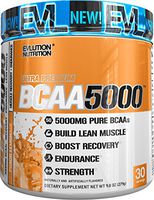 Evlution Nutrition BCAA5000 Powder 5 Grams of Branched Chain Amino Acids (BCAAs) Essential for Performance, Recovery, Endurance, Muscle Building, Keto Friendly, No Sugar (30 Servings, Peach Lemonade)