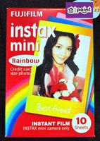Fujifilm Instax Mini Instant Film Rainbow 10 Sheets Color Photo Paper for Fuji Mini 9, Mini 8, Mini 7s, Mini 8+, Mini 70, Mini 90, Share Printer SP-2, SP-1, Polariod 300 Cameras
