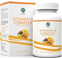 Vitamin B Complex – 5-MTHF Folate with B1, B2, B5, B6, Methyl B12, Niacin, Biotin – Wide Range of Benefits for Stress, Heart Health, Healthy Brain Function, Nervous System Support