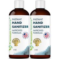 Instant Hand Sanitizer Gel - Value Size Advanced Natural Hand Sanitize Cleaner Portable Aloe Vera Moisturizer 4 oz 2 Pack