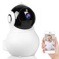 WiFi IP Camera Wireless Home Security 720P HD Camera with Night Vision Motion Detection Two Way Audio Support Android and iPhone(US Plug)