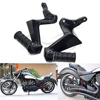 Frames & Fittings Matte Black Motorcycle Rear Passenger Footpegs Foot Rest for Victory Vegas Kingpin Boardwalk High Ball Gunner