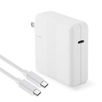 BatPower 61W USB-C Charger for New MacBook Pro 13-inch Touch Bar Two and Four Thunderbolt 3 ports Replace 2016 2017 to current Apple 61W MNF72LL/A A1706 Power Adapter PD USB C Laptop -Connector Type C