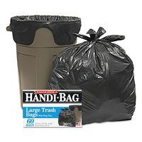 Handi-Bag HAB6FT60 Super Value Pack Trash Bags, 30gal, .65mil, 30 x 33, Black, 60/Box