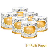 GUANLIAN Household Toilet Paper 3-Layer dissolvable Toilet Paper, Bulk Toilet Paper, Standard roll with Separate Package