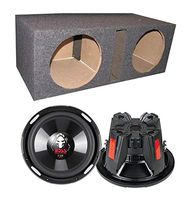 NEW! (2) Boss P106DVC 10" 4200W Car Subwoofers + Dual Vented Sub Box Enclosure