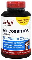 Schiff 12187 Glucosamine 2000 mg Plus Vitamin D3 Coated Tablet, 150 Count