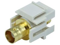 Monoprice 106541 Keystone Jack-Modular BNC, Ivory