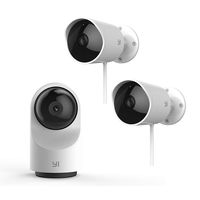 YI 1080P Indoor/Outdoor Security Camera Bundle Set, 2.4G WiFi Home Surveillance System with 24/7 Emergency Response, App/Cloud Service Available - Dome Camera X and Outdoor Security Camera 2pc