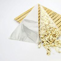 Refaxi 50Pcs Cellophane Cone Sweet Candy Party Wedding Favuor Gift Plastic Bags/Ties