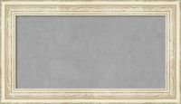 Framed Magnetic Board Bulletin Board | Magnet Board Country White Wash Frame | Framed Magnetic Boards | 28.25 x 16.25"