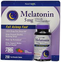 Natrol Melatonin 5 Mg, 250 Fast Dissolve Tablets Strawberry Flavor