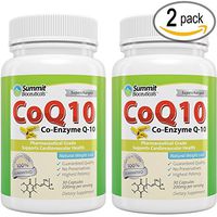 Summit Bioceuticals Pure CoQ10 200mg High Absorption Coenzyme Q10 Ubiquinone Supplement Pills, Extra Antioxidant CO Q-10 Enzyme Vitamin Tablets, COQ 10 for Healthy Blood Pressure & Heart (60 Day Supply)