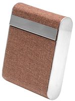 Pocket Carrying Cigarette Box Case for Hold 20 Regular Size(Coffee)
