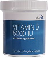 Pharmax - Vitamin D 5000 IU - Supports Healthy Bones and Teeth, and Absorption of Minerals - 120 Capsules