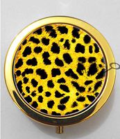 BlackKey Cheetah Print Leopard Print Pattern 3-Compartment Decorative Pocket Gift Box Case Organizer for Pill, Color 2 -791