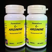 L-arginine, L-argenine 500mg, Made in USA - 120 (2x60) Tablets