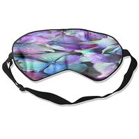 Hydrangea Purple Pure Silk Sleeping Mask Reusable Cold to Improve Sleep Relief Edema Eyestrain Fatigue Fatigue Headache and Tension Best Men and Women Eye Mask
