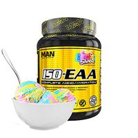 Man Sports Iso EAA. Rainbow Sherbet Flavored Hydration Electrolyte Powder with BCAA Amino Acids for Muscle Recovery, Endurance, and Hydration