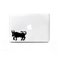 (2X) StickAny Laptop Series Rodeo Bull Sticker for MacBook Pro, Chromebook, Surface Pro, and More (Black)