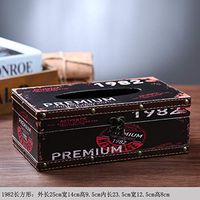 T-ZJHC European Creative car Tray Tray ktv Living Room Coffee Table Household Tissue Box, Brown Short Arched Aircraft