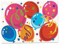 Celebrate Theme Gift Cards3-3/4x2-3/4" (30 unit, 6 pack per unit.)