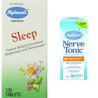 Hyland's Sleep Relief and Nerve Tonic Bundle, Natural Stress and Sleep Relief Medicine Bundle, 200 Tablets