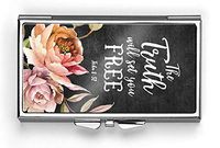 The Truth Will Set You Free Pill Box Compact Rectangle 7 Day Pill Box Pill Case