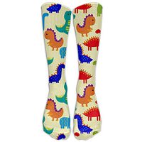 Cute Colorful Dinosaurs Knee High Graduated Compression Socks For Women And Men - Best Medical Nursing Travel Flight Socks Running Fitness