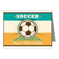 Note Card Soccer Football Futbol Play The Game