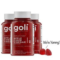 World's First Apple Cider Vinegar Gummy Vitamins by Goli Nutrition - Immunity, Detox & Weight (3 Pack, 180 Count, with The Mother, Gluten-Free, Organic, Vegan, Vitamin B9, B12, Beetroot, Pomegranate)