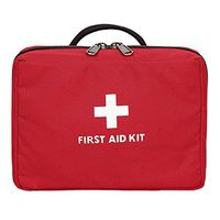First Aid Bag, Fansport Medical Bag Empty Portable Pouch for Outdoor Home (Red-2)