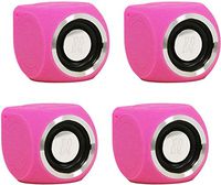 Earthquake Sound EQuatic Wireless & Water Resistant Micro-Speaker, Pink (Pack of 4)