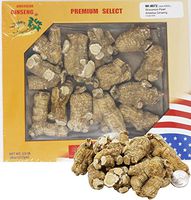 DABC OAK LAND 8OZ=227g/Box American Ginseng,Pearl XXX-Large,20-25pcs/lb,Hand-Selected Wisconsin Farmed Ginseng Root |美国威斯康辛州西洋参/花旗参 特特特大珍珠泡参 礼盒装 |Cultivated Ginseng WI 072# Box