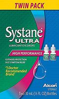 Systane Ultra Lubricant Eye Drops .33 fl oz (10 ml) Two Bottles