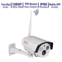 [2019 New] Tonton 1080P 2.0MP Full HD Add-on&Standalone Wireless IP Security Bullet Camera,Two-Way Audio,Waterproof Mental Housing and PIR Sensor,Support Max 128GB SD Card,Compatible with Tonton NVR