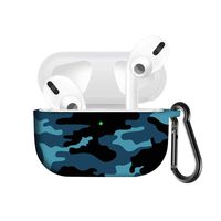 Graysky Colourful Personalized Printing Silicone Protective Cover Compatible with AirPods Pro 3rd Gen Charging Case 2019, Visible Front LED, Shock & Scratch Resistant Case Cover with Travel Carabiner